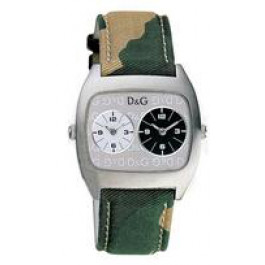 Bracelet de montre Dolce & Gabbana 3719240255 Cuir/Textile Vert 22mm